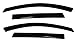 Auto Ventshade 94143 Original Ventvisor Side Window Deflector Dark Smoke, 4-Piece Set for 2007-2015 Mazda CX-9