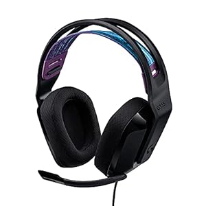 Logicool G ゲーミングヘッドセット G335 ゲーミング ヘッドセット G335BK 超軽量 222g