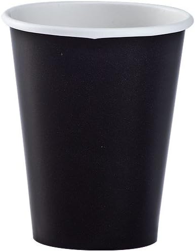 Round Paper Cup 9oz, Coal Black , 12ct