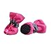 Royal wise Anti-Slip Dog Boots Pet Dog Cat Shoes Soft Stockings for Doggie 4PCS (S, SprRose)