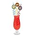 Fun Express Plastic Swirly Superhero Straws - 1 Dozen