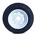 Motorhot 2 pcs 5.30x12 Bias Trailer Tires & Rims 12 inch LRC 6 Ply 4 Lug White Trailer Wheels 5.30-12
