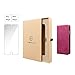 Visoul Leather folio kickstand Magnetic Case with 3 Card Slots for iPhone 6 / 6S - Pink