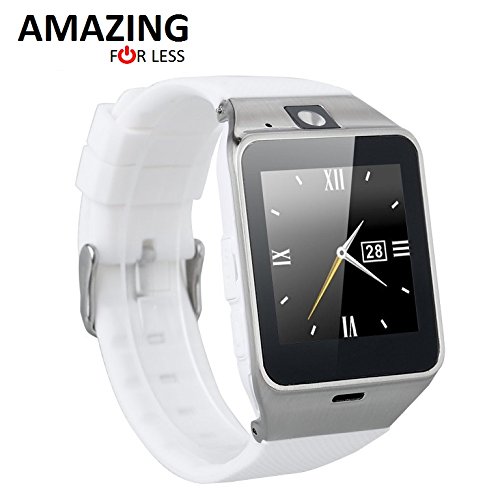 UPC 701649348033, Amazingforless Bluetooth Touch Screen Smart Wrist Watch Phone with Camera - White