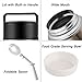 SSAWcasa Soup Container for Adults, 27oz Insulated Food Jar for Hot Food, Wide Mouth Stainless Steel Lunch Container with Spoon & Handle, Leak Proof Thermal Bento Box Flask Meal Carrier