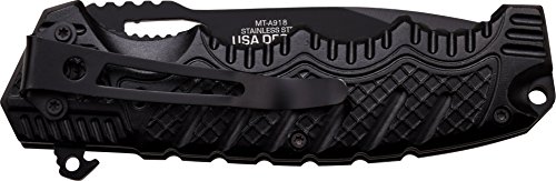 MTech USA Taschenmesser MT-A918 Serie, Messer DESIGNER STRUKTUR OPTIK Griff, scharfes messer, federunterstütztes… – Bild 4