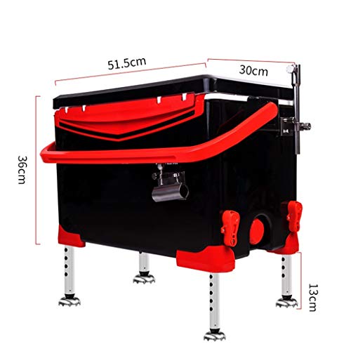 BYDBNR Angelkasten, Multifunktions-Angeln Eimer Angelausrüstung Aufbewahrungsbox for Angelzubehör – Bild 3