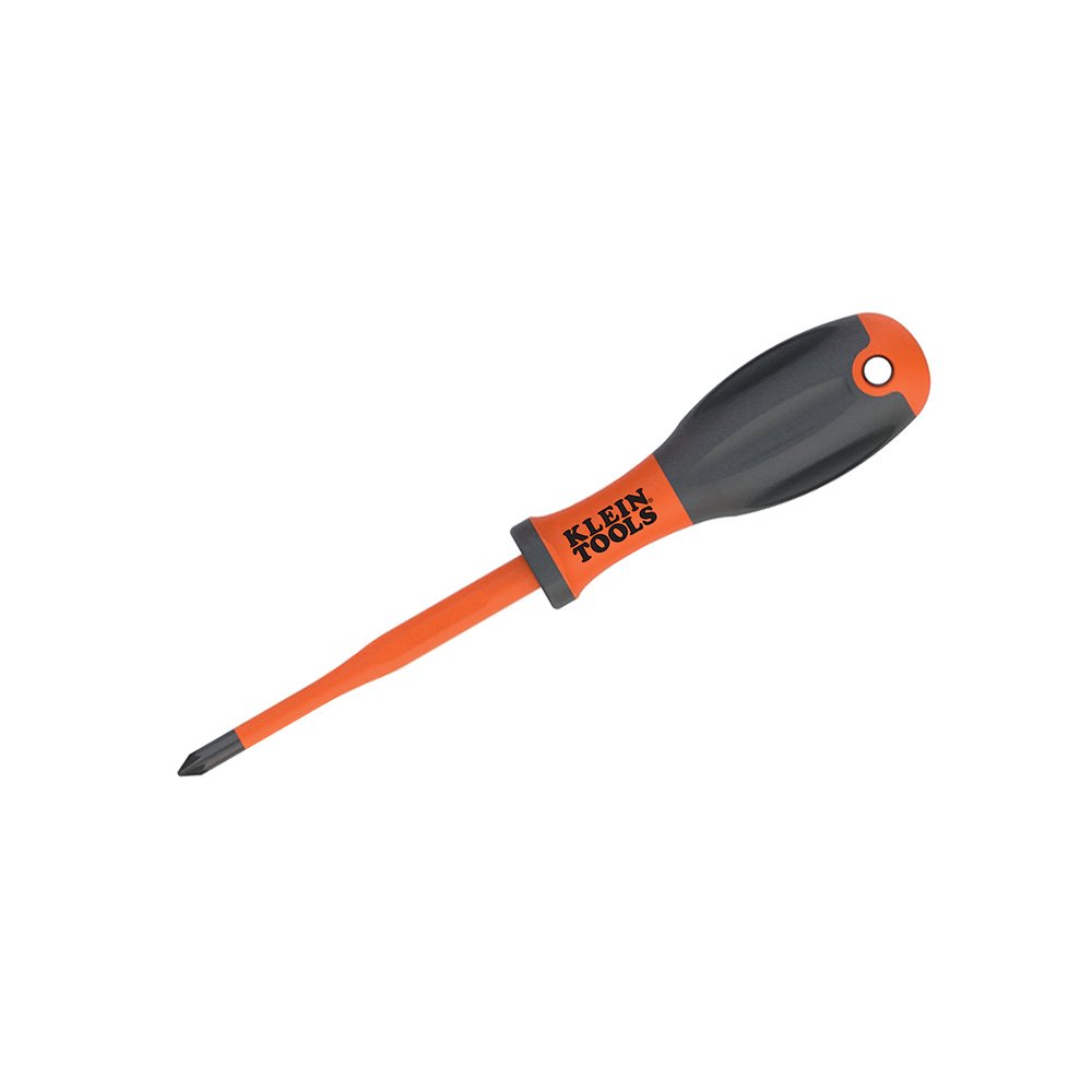 100 mm VDE Insulated Screwdriver, PoziDriv® #2 Klein Tools 32247INS