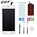 DRT OEM Replacement LCD Display Touch Screen Digitizer Frame Assembly  Set with Tools and DRT Screen Protector for iPhone 6 - White