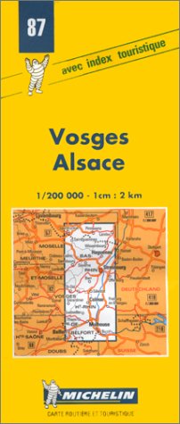 carte vosges alsace michelin Amazon Fr Carte Routiere Vosges Alsace 87 1 200000 Carte Michelin Livres carte vosges alsace michelin