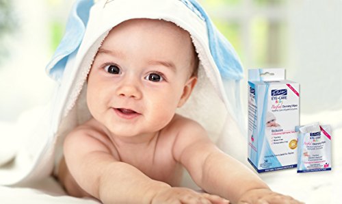 Purified, Non Irritating, Tear Free, Hypoallergenic & Sensitive Approved Baby Eyelid Wipes by Dr. Fischer - Pre-moistened, Rinse Free and Pediatrician Recommended (6)