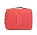 Multifunction Portable Travel Toiletry Bag - Mr.Pro Travel Makeup Cosmetic Printed Bag Beach Pouch, bathroom storage organizer (Rose Red)