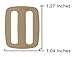 Country Brook Design 25-1 Inch Coyote Tan Plastic Triglide Slides