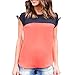 Womens Vest Tops,Napoo Casual Chiffon Patchwork Solid Tank Tops T-Shirt