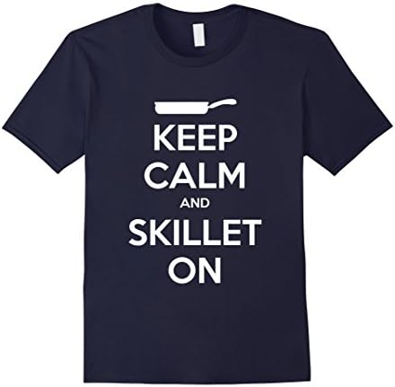 Men's Keep Calm and Skillet On Large Navy