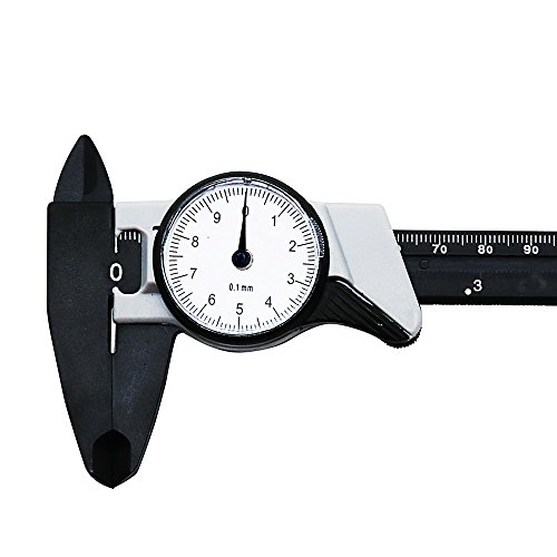 QST Express Dial Calliper Shockproof Plastic Vernier Calliper Metric Micrometre 4 Way Gauge Measuring Tool