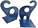 Cute Cartoon Elephant Shape Nonskid Metal Bookends for Kids Gift Decoration(Blue)