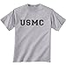 USMC Athletic Marines Short Sleeve T-Shirt in gray