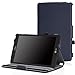 MoKo LG G Pad X8.3 (4G LTE Verizon Wireless VK815) - Slim-Fit Multi-angle Folio Cover Case for LG G Pad X 8.3 Inch VK815 (Verizon), INDIGO (Interior Hand Strap, Stylus Pen Loop)