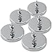 Master Magnetics Round Base Magnet - Magnetic Fastener/Magnets with Holes, 2.04" Diameter, 1.25" Total Height, Holds 35 Pounds (Box of 5) RB50B3NX5 primary
