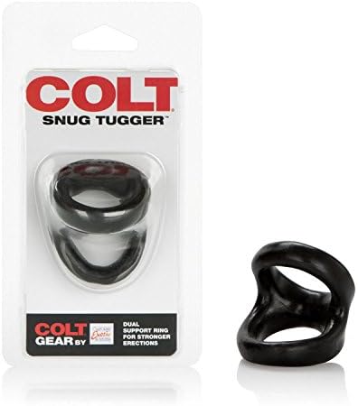 California Exotic Novelties Colt Black Snug Tugger cock and ball rings - Image 3