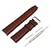 MOTONG 22mm Replacement Genuine Leather Watch Band Strap Bracelet For Motorola Moto 360 Watch 2nd Gen,Men's 46mm (Genuine Leather Brown)