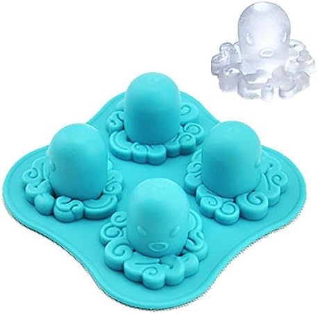 Ice Cube Trays Octopus Shape Ice Cube DIY Mould Reusable for Baking Chocolate Candy Pudding Jelly Mold Tray Home DIY Cocktail