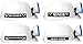 Light-up Hard Hat Including Miner, Railroader, Builder and Spelunker Helmet Labels (White)