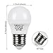 TORCHSTAR A15 LED Refrigerator Light Bulbs, 5W (40W Eqv.), 110-130V, E26/E27 Base, Omni Directional, 450lm, for Appliances, Freezers, Ceiling Fans, 5000K Daylight, Pack of 6
