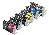 Sherman Inks and Toner Cartridges ® 12 Pack Compatible PGI-250, CLI-251 Ink Cartridge 2 Big Black, 2 Gray, 2 Small Black, 2 Cyan, 2 Magenta, 2 Yellow Multipack Replacement W/Grey for Inkjet Printers: PIXMA MG5420, PIXMA MG5450, PIXMA MG5520, PIXMA MG6320, PIXMA MG6350, PIXMA MG6420, PIXMA MG7120, PIXMA MX722, PIXMA MX922, PIXMA MX925, PIXMA iP7220, PIXMA iP7250, PIXMA iP8720 Printer