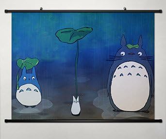 Anime My Neighbor Totoro Home Decor Wall Scroll Poster Fabric Painting 23.6 x 17.7 Inches -033