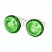 Glass Of Venice Murano Glass Button Stud Earrings - Emerald Green