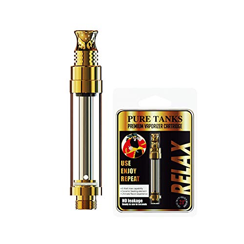 (Pack of 5)1.0ML CX2 Glass Refillable CBD Oil Vape Cartridges/510