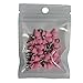 RUBYCA 12MM 100 Sets Metal Tree Spikes and Studs Metallic Screw-Back for DIY Punk Leather-Craft Pink