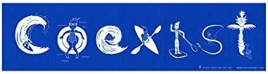 Zest for Life Coexist At the Beach Bumper Sticker Decal