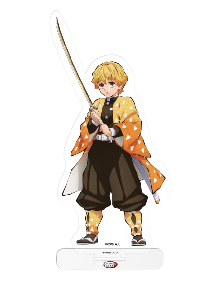 Crunchyroll Demon Slayer - Kimetsu no Yaiba - Zenitsu - Acrylic Figure/Stand/Standy - 10 cm - Original & Licensed - Multi-Coloured