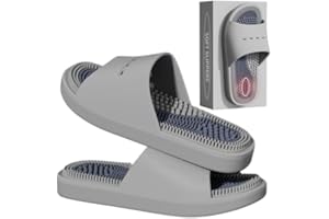 MOTTLED SKY Acupressure Massage Slippers Acupressure Foot Massager Shoes Reflexology Sandals Gift for Men Women Reduce Feet N