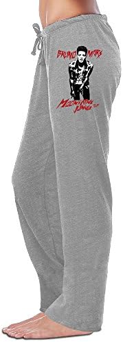 LOMO88 Womens Bruno Mars Sweatpants/Running Pants/Yoga Pants Ash
