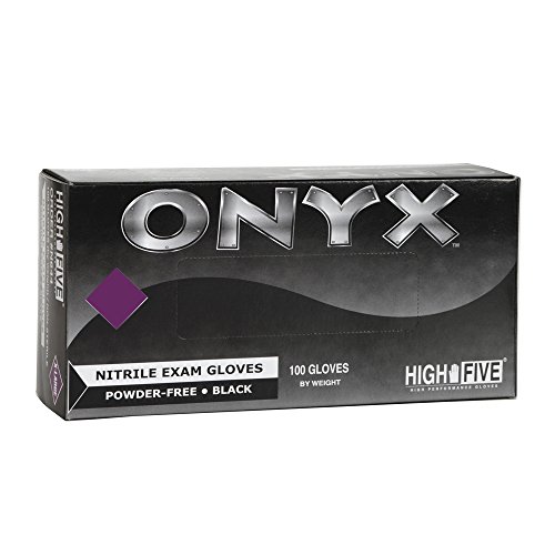 High Five Onyx Nitrile Exam Gloves, X-Large, 100 Gloves