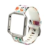 HONECUMI Replacement TPU Classic Smart Watch Bands for Fitbit Blaze