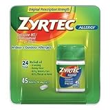 Zyrtec Allergy Relief (10 mg), 45 Tablets