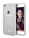 iPhone 6/6s Case, LoHi [Minimalistic][Slim Fit][Card Slot Holder] Protective Soft TPU Anti-Scratch & Shock-Absorbing Flexible Bumper Cover Case (Transparent)