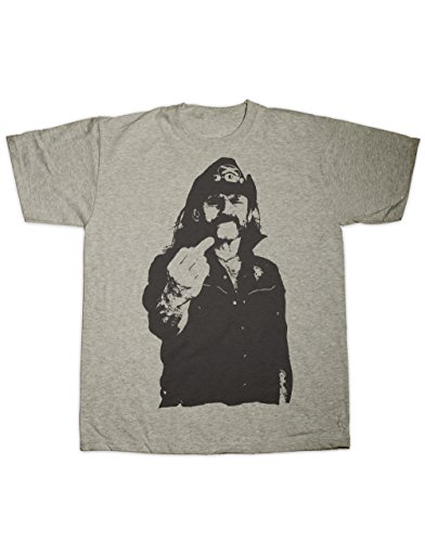 Sherbet Dip Lemmy Print T Shirt All Sizes Large Grey Desertcart