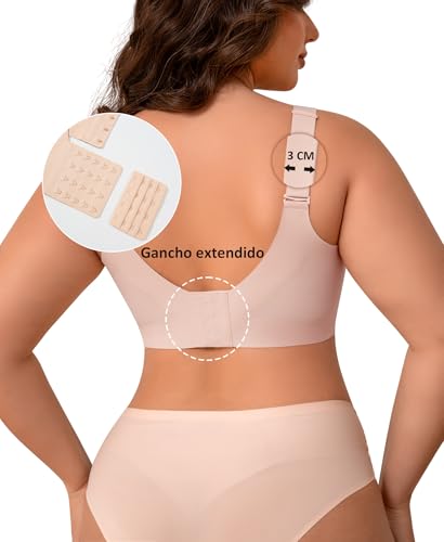 Ganado Women's Wireless Bras Wide Strap Bra Push up Padded Basic Seamless Bralette