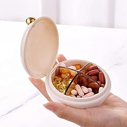 iplusmile Pill Travel Case 4 Times a Day Pill