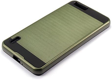 Senrn Hybrid Combo Shock Absorption Slim Back Case Protector Shell for Huawei Honor 6 Plus - Army Green