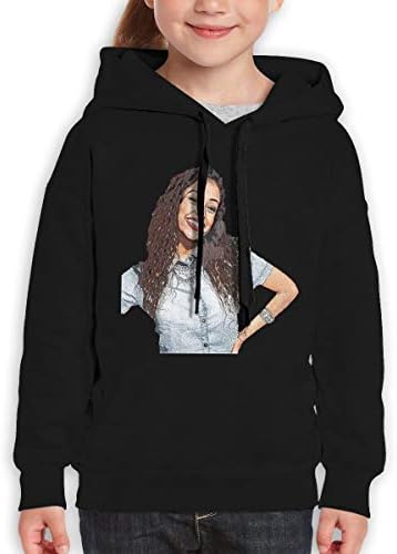 Gzhihine Onetwoonethree Teens Liza Koshy Logo Fashion Sweater for Boys and Girls Black