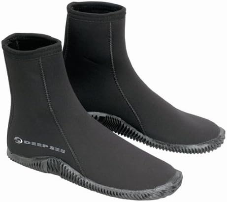 Deep See 5mm EchoZip Boots, Scuba Diving or Snorkeling Dive Booties