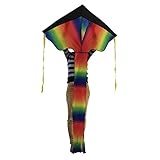 Fun Central AY979 Rainbow Delta Kite Premium, Kites for Kids - 43 Inch