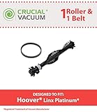 Think Crucial Replacement for Hoover Linx Brush Roller & Drive Belts Fit Linx, Cyclonic, Royal Stick Vacuums, Compatible with Part # 302726001 & 001942002